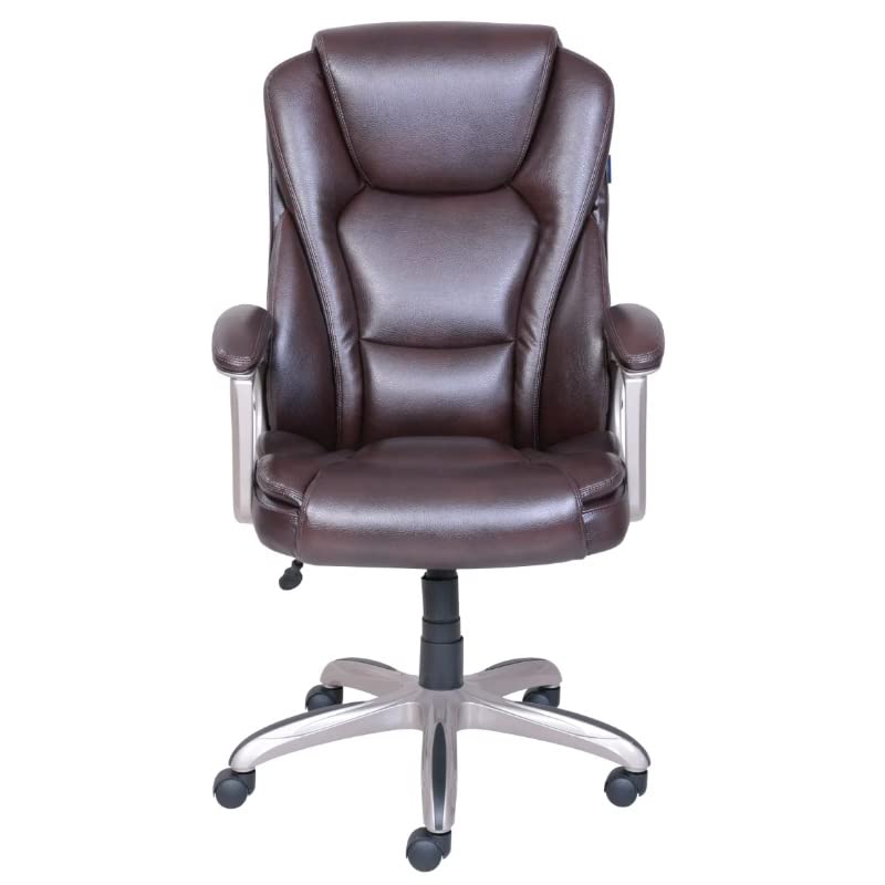 KXDCZ Heavy-Duty Bonded Leather Commercial Office Chair with Memory Foam