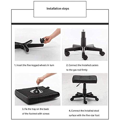 NXYJD Small Computer Chair Home Footrest Lift Staff Chair Work Stool Office Seat Foot Change Shoe Stool Compact