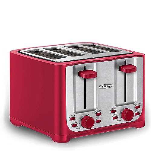 BELLA 2 Slice toaster, Stainless Steel and Sage