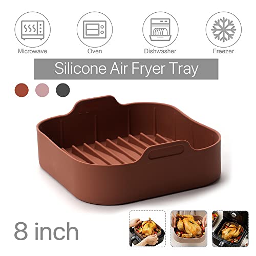 Air Fryer Silicone Pot, Reusable Food Safe Air Fryers Oven Accessories for Home Kitchen Restaurant Supplies, Replacement of Parchment Paper Liner