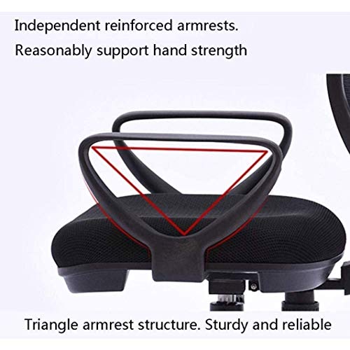 NXYJD Round Back Office Chair Staff Student Dormitory Home Arched Computer Chair Mesh Lifting Swivel Chair Backrest Staff Chair