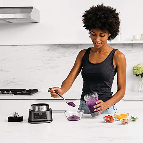 Ninja Foodi Power Nutri Blender 2-in-1, Blend Smoothie Bowls, Thick Spreads & Frozen Drinks, Automatic Programs, 700ml Cup & 400ml Bowl with with