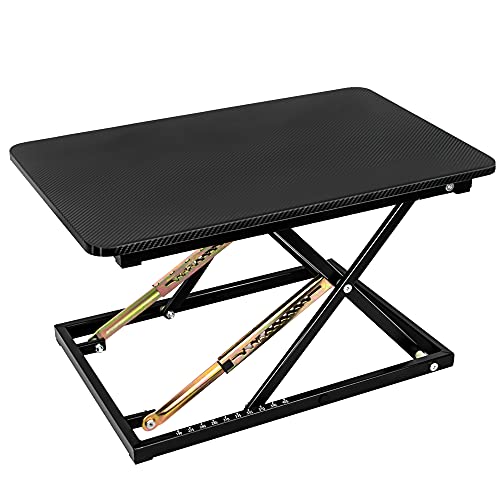 STANDNEE Standing Desk Converter, Height Adjustable Stand up Desk Riser, Fully Assembled Monitor Laptop Riser Workstation, Sit to Stand Desk for