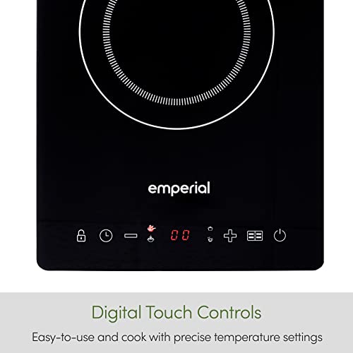 Emperial Single Induction Hob Portable Digital Cooktop Electric Hot Plate with Touch Control 2000W