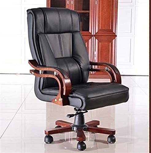 WZLYHD Desk Chair PU Leather High-Back Office Chair Adjustable Heigh Lock Function Swivel Leisure Recliner