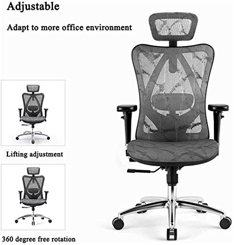 HJW Managerial Chairs,Executive Chairs Ergonomic Office Chair High Back Mesh Home Office Desk Chairs Armchair