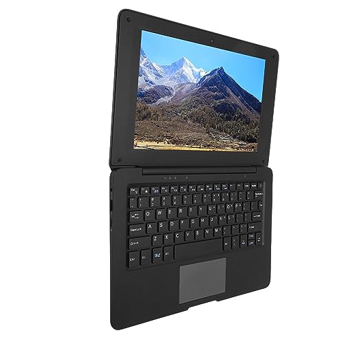 Airshi Student Laptop, 10.1 Inch 2.4GHz CPU Laptop for Family (UK Plug 6G+64G)