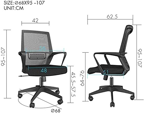 HJW Office Chair Swivel Chair Gaming Chair Computer Chair Task Desk Chair Home Chair Ergonomic Design Armchair