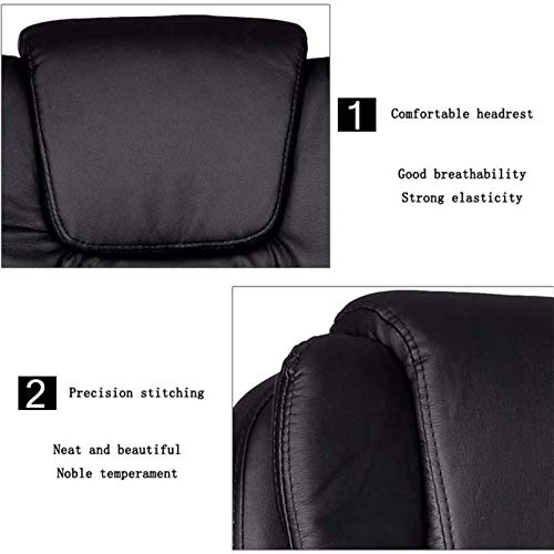 ZXNRTU Relax Comfortably Safe Office Chair Leather Gaming Chairs - Adjustable Height Executive Home Office Desk Chair, Thick Padding for Comfort