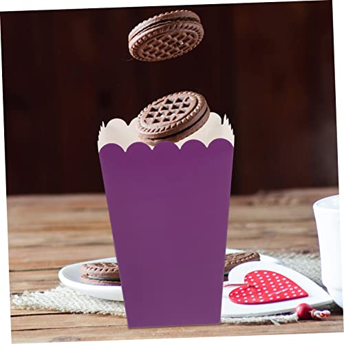 HEMOTON 50pcs Popcorn Boxes Popcorn Popcorn Box Mini Cake Containers Disposable Containers Disposable Food Containers Popcorn and Candy Boxes Pop