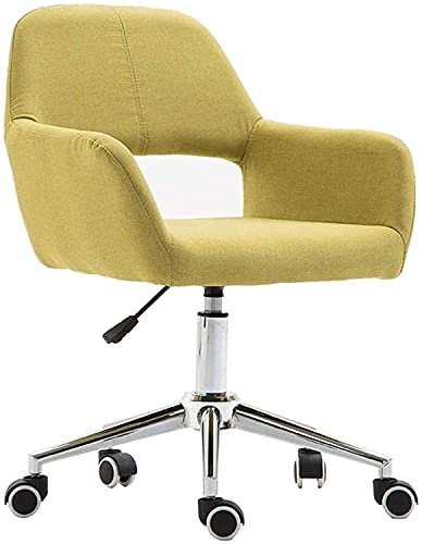 MU Office Chair Computer Chair with Pulley,Adjustable Height,Swiveling Home Office Lounge Chair,Gray