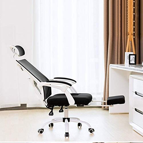 n/a Ergonomic Adjustable Office Chair with Adjustable Lumbar Support-High Back with Thickening Sponge Seat Cushion-Adjustable Head-Arm Rests,With