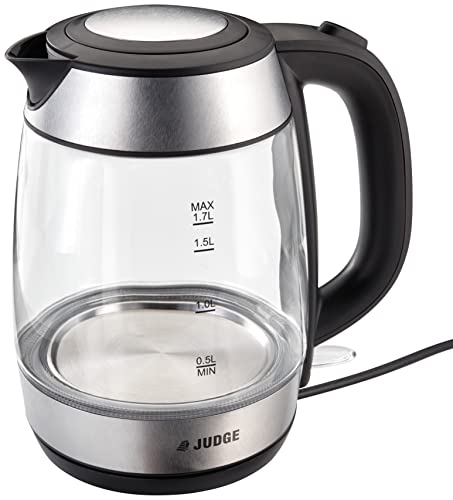 Judge JEA85 Electric Kettle, Fast Boil, Quiet, Stainless Steel, Energy-Efficient in Gift Box 1.2L 2200W - 2 Year Guarantee