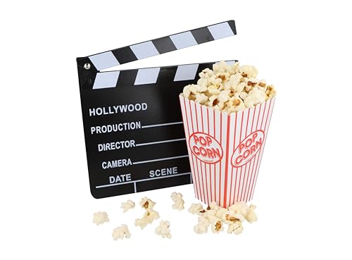 HENBRANDT Popcorn Boxes 10 Pack Small Retro Popcorn Carton Sweet Containers for Film Night Cinema Movie Night Birthday Sleepover Party Treats