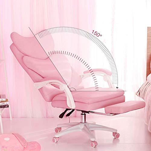 n/a Computer Chair Furniture/Home Office Furniture Pink Girl Leather Chair Office Boss Chair Comfortable Office Chair Sitting Chair for Sedentary