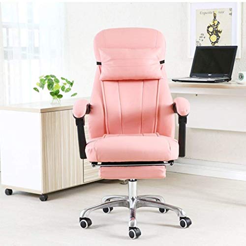 SCDBGY ygqbgy Modern Home Office Chair Vegan Leather Upholstered Executive Conference Stylish Design Adjustable Mid-Back Ergonomic Desk Chair