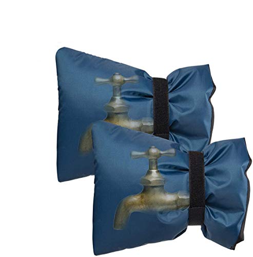 2 Pack Outdoor Tap Cover Tap Jacket Outdoor Tap Cosy Cover Outside Garden Faucet Socks for Freeze Protection