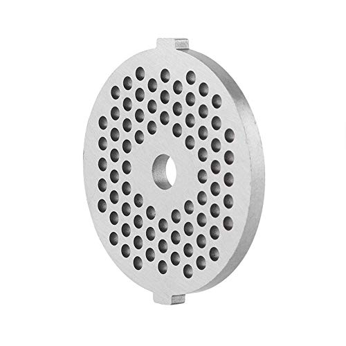 Fdit Stainless Steel Meat Grinder Plate Disc Knife Blades for Mixer and Chopper Attachment with Hole for Kitchen Accessory