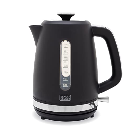 BLACK+DECKER BXKE10071GB Jug Kettle With 1.7L Capacity, 3KW, Black