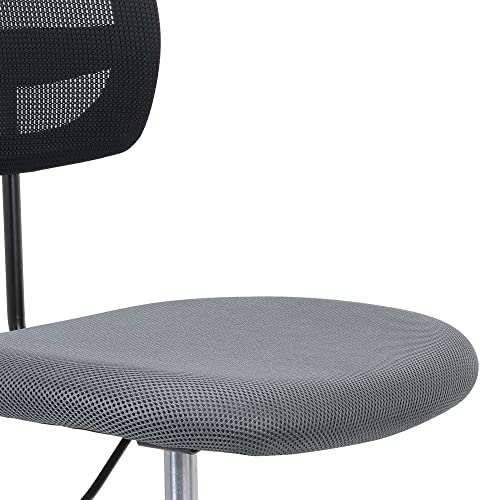 SpecStandard 858-B Office Chair with Adjustable Height, Breathable and Soft Seat Pad, 3D Mesh Back - Black/Grey