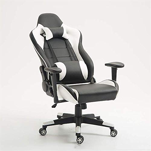 Mu Sports Chair Computer Chair Office Chair Headrest and Lumbar Support Office Desk Chair for Office Area is Home Field for Working Gaming (Color