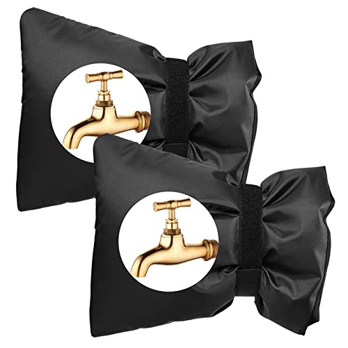2 Pack Outdoor Tap Cover Tap Jacket Outdoor Tap Cosy Cover Outside Garden Faucet Socks for Freeze Protection