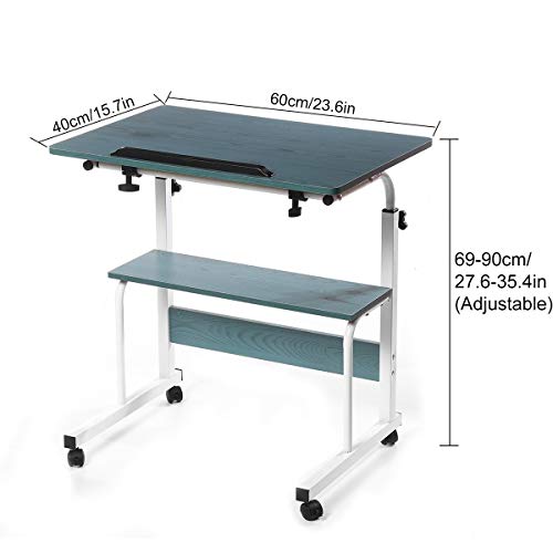 Modern Portable Folding Laptop Table Computer Desk Height Adjustable Writing Desk Bed Side Table Home Office Furniture