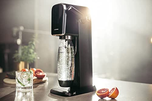 SodaStream Art Sparkling Water Maker Machine- Black + Set of 6 x Pepsi Max concentrates, Sugar-Free