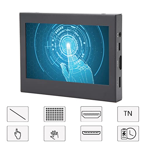 Aeun Touch Screen Monitor, 1024 X 768 IPS Small Monitors 170 Degree Display for Industrial Control