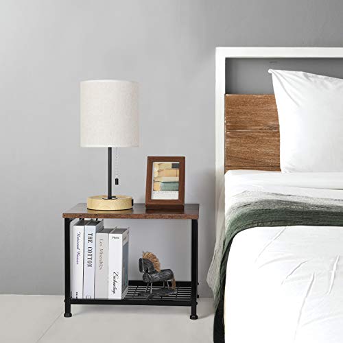 Under Desk Printer Stand, 2 Tier Printer Stand Rack with Storage Shelf, Lockable Wheels, Metal Frame, Industrial Rolling Printer Holder Table Sta