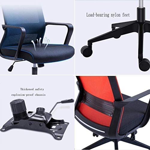 HJW Game Chair Office Chair Mesh Computer Chair, Home Ergonomic Chair Backrest Chair Study Chair, Swivel Chair Armchair,Style 4