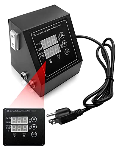 Heat Press Machine Control Box, Double Hole Digital Box LED Controller for 12 x 15Inch K-Type Heat Press Machine, Heat Transfer Sublimation Print