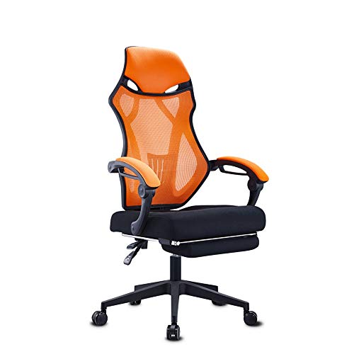 SLNFXC Ergonomic Mesh Office Chair High Back Computer Chair Desk Chair Mesh Chair with Thick Cushion Soft Adjustable (Color : Argento)