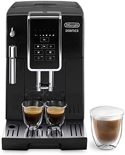 De'Longhi Dinamica ECAM 350.15.B Fully Automatic Coffee Machine, Stainless Steel, 1450 W, 1.8 liters, Black