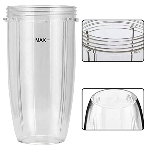 DRERIO 32OZ Cup Compatible for Nutribullet,Clear Cups Mugs Replacement Part Juicer Accessories for NUTRiBULLET Nutri Bullet 900W 600W Blender Jui