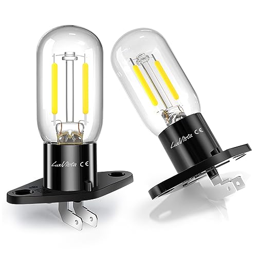 Luxvista 3W Z187 Microwave Bulb 2A 240V LED, 5000K Daylight White LED Microwave Oven Lamp Bulb, 25-30W Equivalent Incandescent Microwave Light Bu