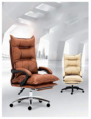 NMDCDH PU Leather Executive Desk Chair with Leather Racing Seat, Office Computer Desk Chair with Adjustable Height for Home Women, Men