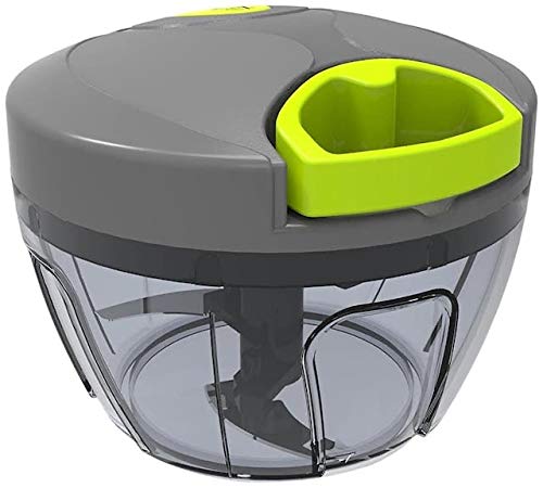 Onion Vegetable Processor Hand Speedy Chopper Vegetable Fruits Chopped Shredders & Slicers | 330ml + 3 Sharp Stainless Steel Blades