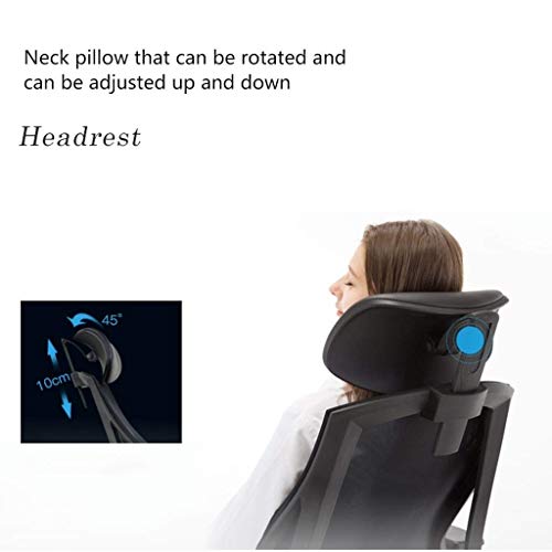 SCDBGY Ygqbgy Executive Office Chair - High Back Office Chair with Footrest and Thick Padding - Reclining Computer Chair with Ergonomic Segmented