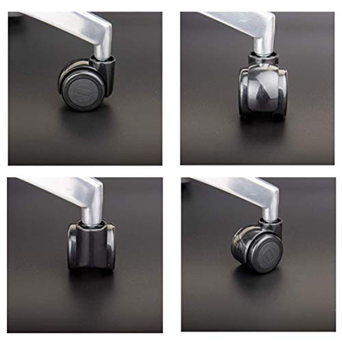 SKOAJAS Plate Casters 2" 50mm Office Chair Caster Wheels,Replacement Polyurethane Computer Chair Casters,Heavy Duty Furniture Swivel Wheels,Unive