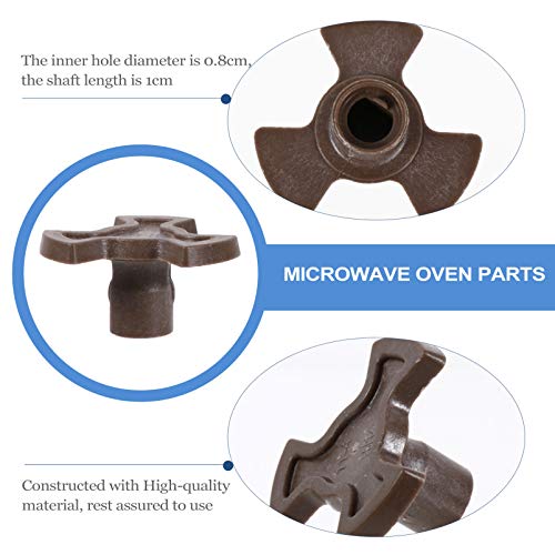 FRCOLOR 4PCS Microwave Turntable Coupler Replacement Microwave Oven Support Heat Resistance Microwave Ovens Mica Plates Repairing Part for Glass