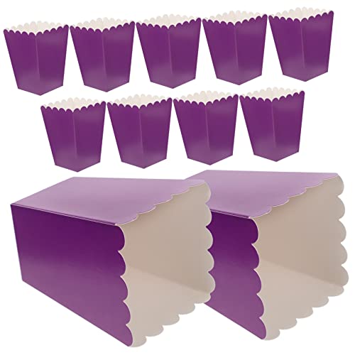 HEMOTON 50pcs Popcorn Boxes Popcorn Popcorn Box Mini Cake Containers Disposable Containers Disposable Food Containers Popcorn and Candy Boxes Pop