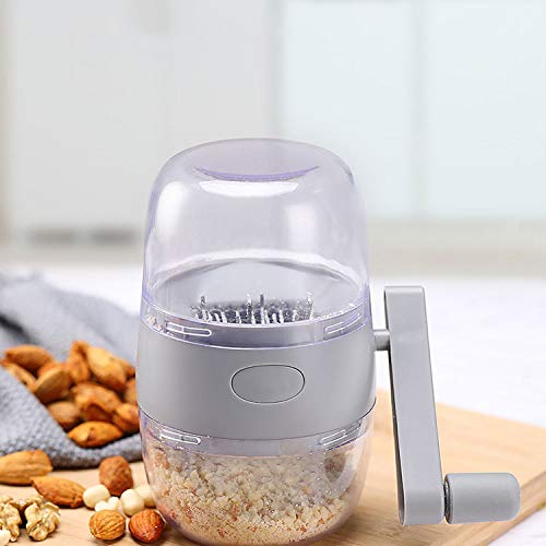 Hosoncovy Manual Nut Grinder with Hand Crank Nut Chopper Peanut Grinder Dried Fruit Crusher for Different Nuts for Baking for Kitchen
