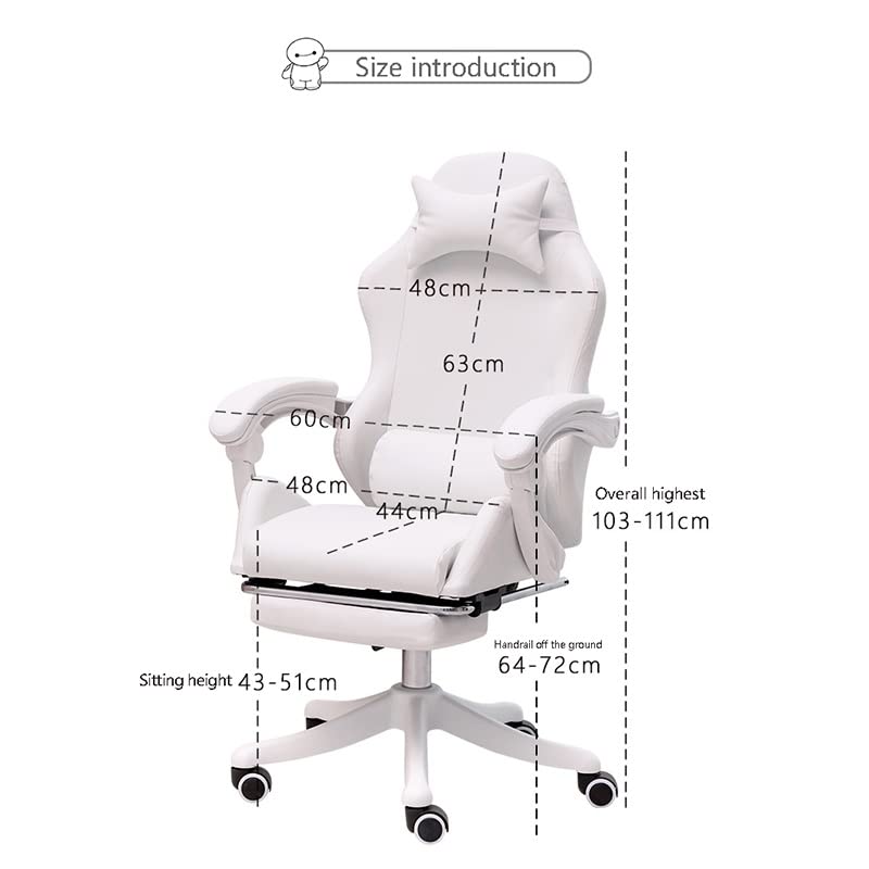 n/a Gaming Chair Net Red Live Broadcast Gaming Chair Home Office Computer Chair Lifting Computer Chair (Color : D, Size : Talla �nica)