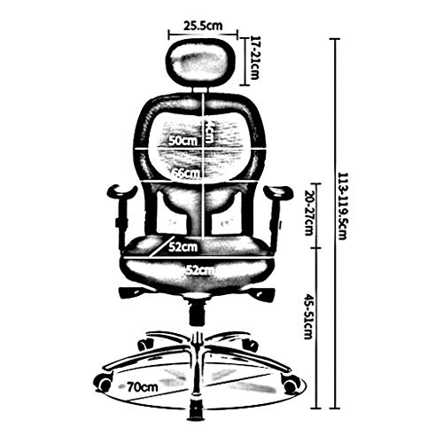 NXYJD Ergonomic Office Chair Computer Chair Home Ergonomic Chair Swivel Chair Seat Back Reclining Office Chair