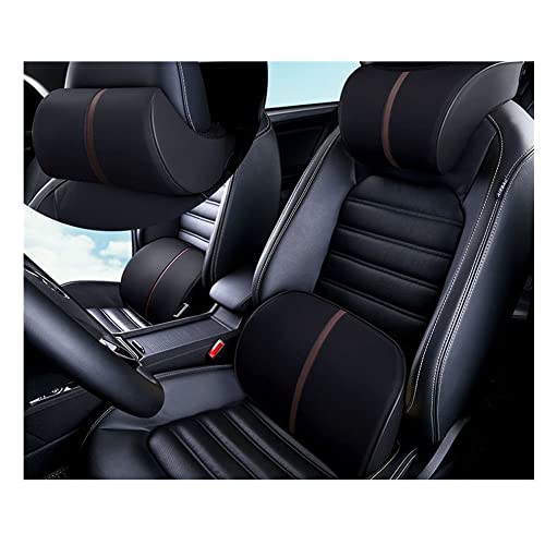 HUARXUNEG Comfortable lumbar support pillow with ergonomic design and memory foam, back support for back pain relief, suitable for office chairs,