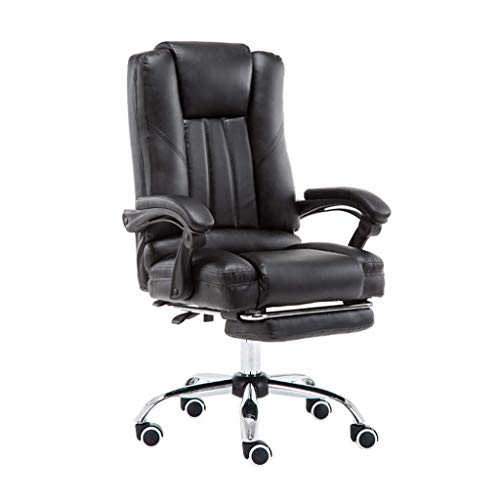 MU Gaming Chair,Boss Office Chair Comfortable Long-Seat Home Swivel Chair Backrest Student Chair 145 ° Back Reclining Load 250Kg,Black,65 * 65 *