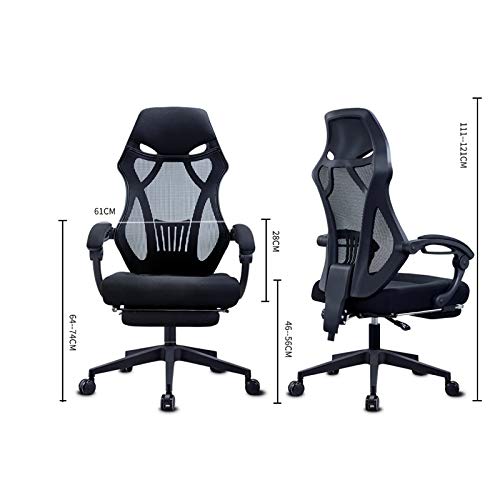 LEIGE Home Computer Chair, Comfortable Office Chair, Reclining Game Chair, Ergonomic Swivel Chair Computer Gaming Chair