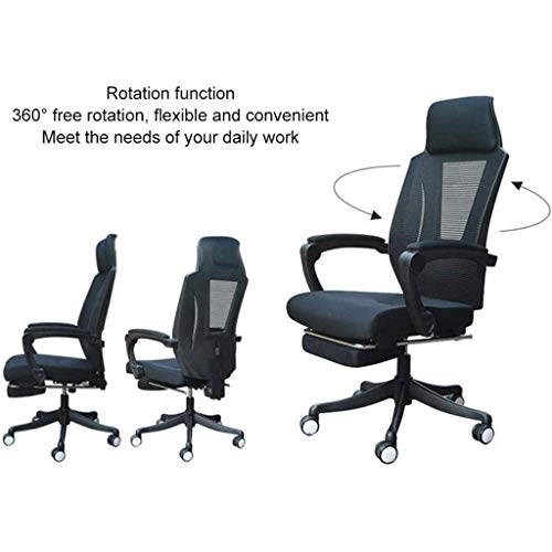 SDFGH Ergonomic Office Chair, Reclining Office Chair with Lock Function and Lumbar Support, Executive Office Chair with Headrest