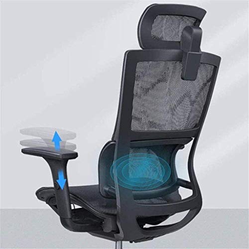 HJW Ergonomic Office Chair Home Computer Chair Rotary Lift Old Office Mesh Chair Comfortable and Breathable Armchair,3,690X615X1135Mm
